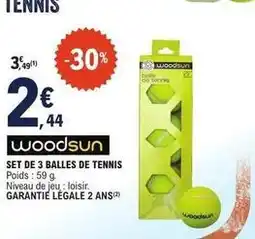 E.Leclerc Set de 3 balles de tennis offre