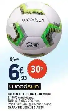 E.Leclerc Ballon de football premium offre