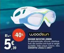 E.Leclerc Masque natation junior offre