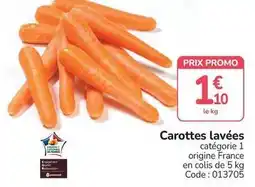 Promocash Promo - carottes lavées offre