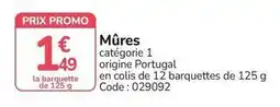 Promocash Promo - mûres offre