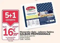 Promocash Galbani - mozzarella râpée- julienne optima offre