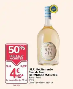 Promocash Bernard magrez - i.g.p. méditerranée bleu de mer offre