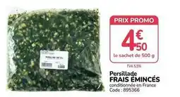 Promocash Promo - persillade frais émincés offre