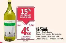 Promocash Vin d'italia offre