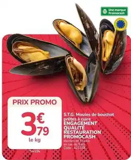 Promocash Promo - s.t.g. moules de bouchot offre