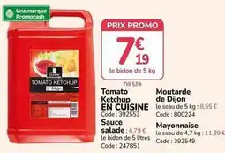 Promocash Promo - tomato ketchup en cuisine offre
