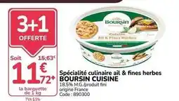 Promocash Boursin - spécialité culinaire ail & fines herbes offre
