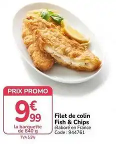 Promocash Promo - filet de colin fish & chips offre