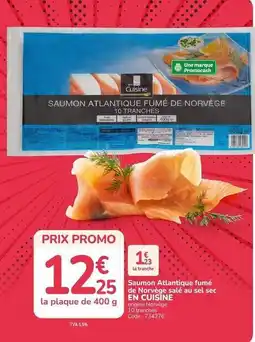 Promocash Promo - saumon atlantique fumé de norvège ail au sel sec offre