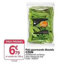 Promocash Promo - pois gourmands éboutés offre