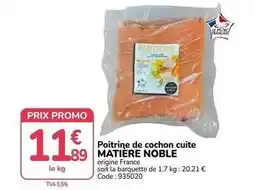 Promocash Promo - poitrine de cochon cuite offre