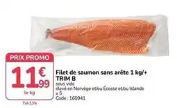 Promocash Promo - filet de saumon sans arête 1 kg/+ offre