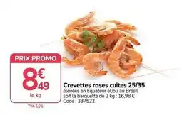 Promocash Promo - crevettes roses cuites 25/35 offre
