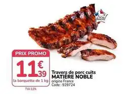 Promocash Promo - travers de porc cuits offre