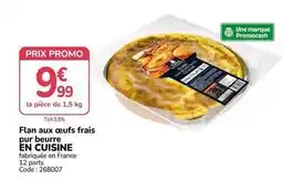 Promocash Promo - flan aux œufs frais pur beurre offre