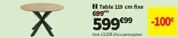 Conforama Table fixe offre