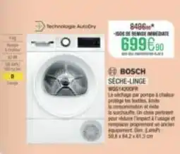 Extra Bosch - sèche-linge wog14200fr offre