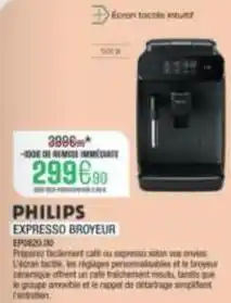 Extra Philips - expresso broyeur ep0820.00 offre