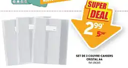 Trafic Cristal Couvre-cahiers offre