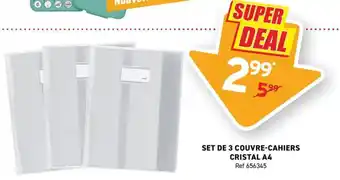 Cristal Couvre-cahiers