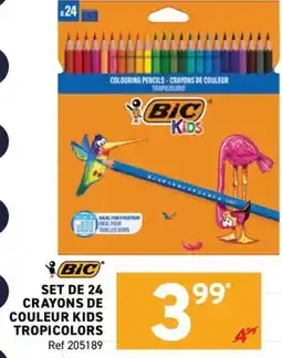 Trafic BIC Crayons de couleur Kids Tropicolors offre