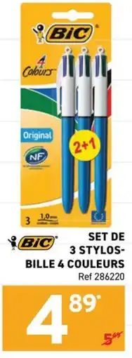 Trafic BIC Stylos-bille 4 couleurs offre