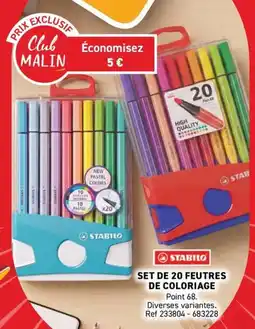 Trafic STABILO Feutres de coloriage offre