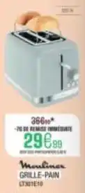 Extra Moulinex - grille-pain lt301e10 offre