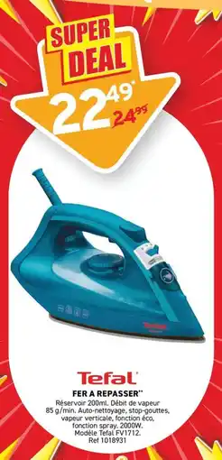 Trafic Tefal fer a repasser offre