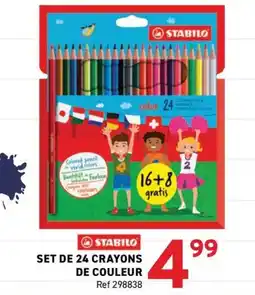 Trafic STABILO SET DE 24 CRAYONS DE COULEUR offre