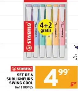 Trafic STABILO SURLIGNEURS SWING COOL offre