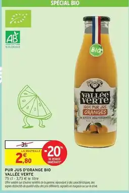 Intermarché Orange - pur jus d'orange bio offre