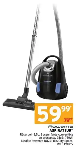 Trafic Rowenta ASPIRATEUR offre