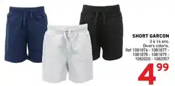 Trafic SHORT GARCON offre