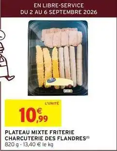 Intermarché Charcuterie des flandres - plateau mixte friterie offre