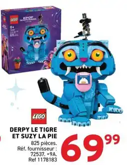Trafic LEGO DERPY LE TIGRE ET SUZY LA PIE offre