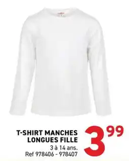Trafic T-SHIRT MANCHES LONGUES FILLE offre