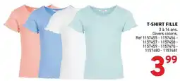 Trafic T-SHIRT FILLE offre