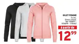 Trafic GILET FEMME offre