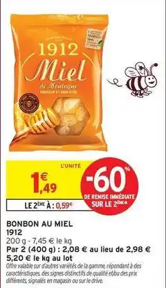Intermarché Francaise - bonbon au miel offre