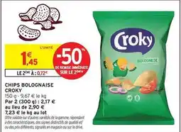 Intermarché Croky - chips bolognaise offre