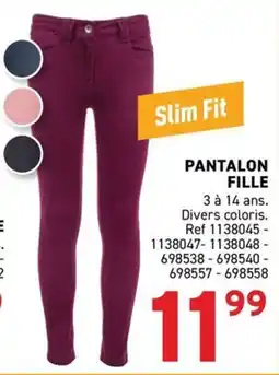 Trafic Pantalon fille offre