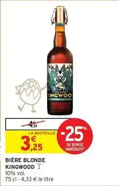 Intermarché Bière blonde offre