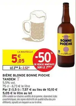 Intermarché Signal - bière blonde blonde offre