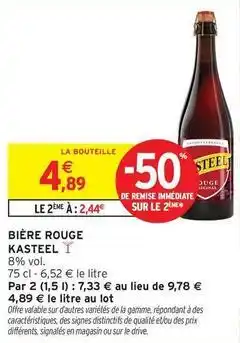 Intermarché Kasteel - bière rouge offre