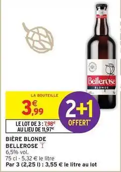 Intermarché Bellerose - bière blonde offre