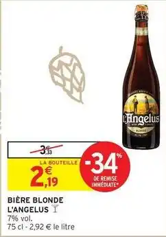 Intermarché Bière blonde offre