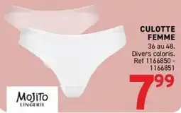 Trafic Mojito Culotte femme offre