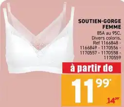 Trafic SOUTIEN-GORGE FEMME offre